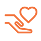 Hand and Heart Icon
